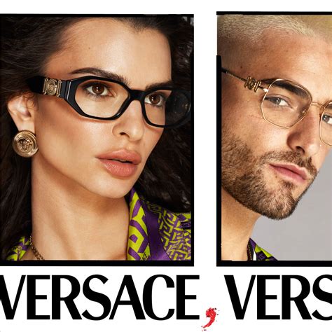 front versace glasses transparent|eyeglasses versace glasses on face.